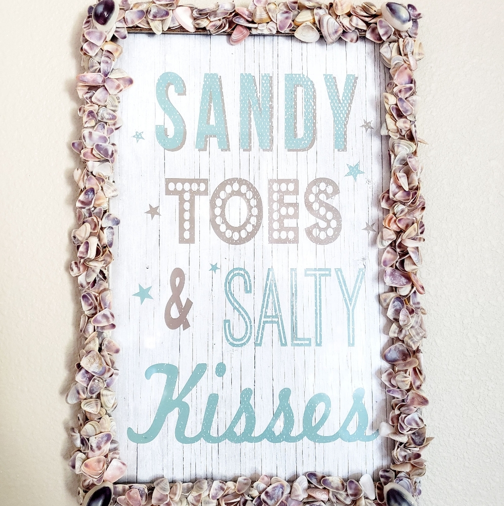 Sandy Toes and Salty Kisses Surround in Seashells